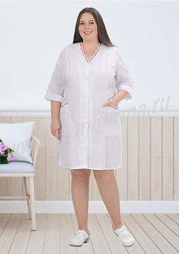 Халат медицинский женский арт. М-20-02-ТС (size +)